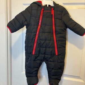 Weatherproof Kids Black and Red One Piece Snowsuit